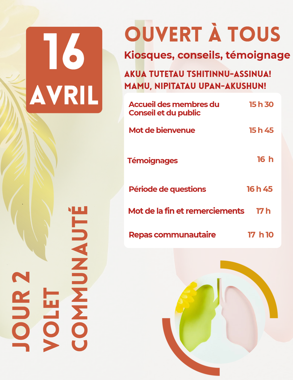Programmation – Volet communauté du colloque ITUM